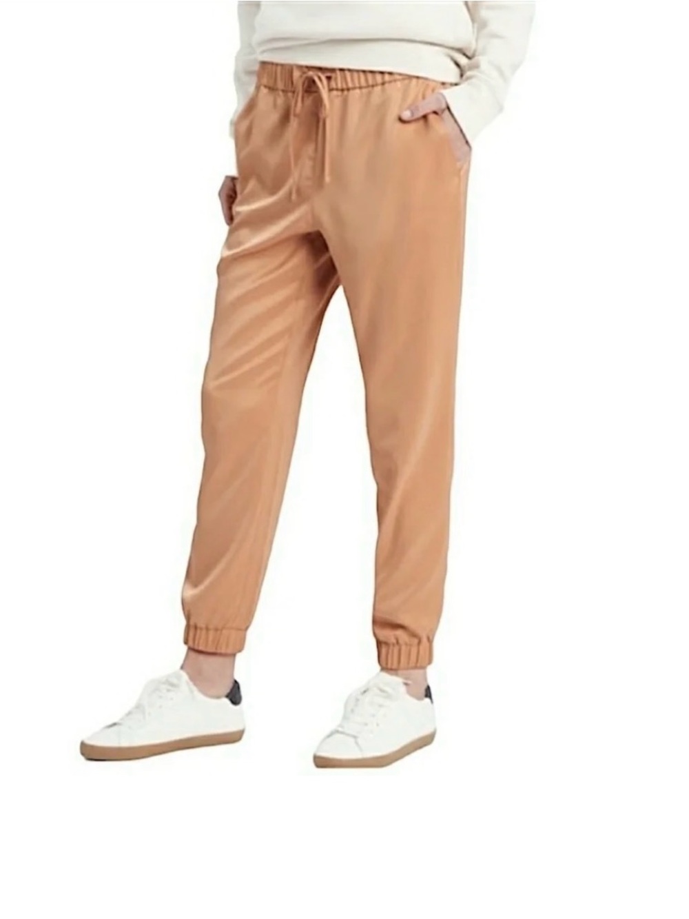 NWOT Banana Republic Camel Satin Pants